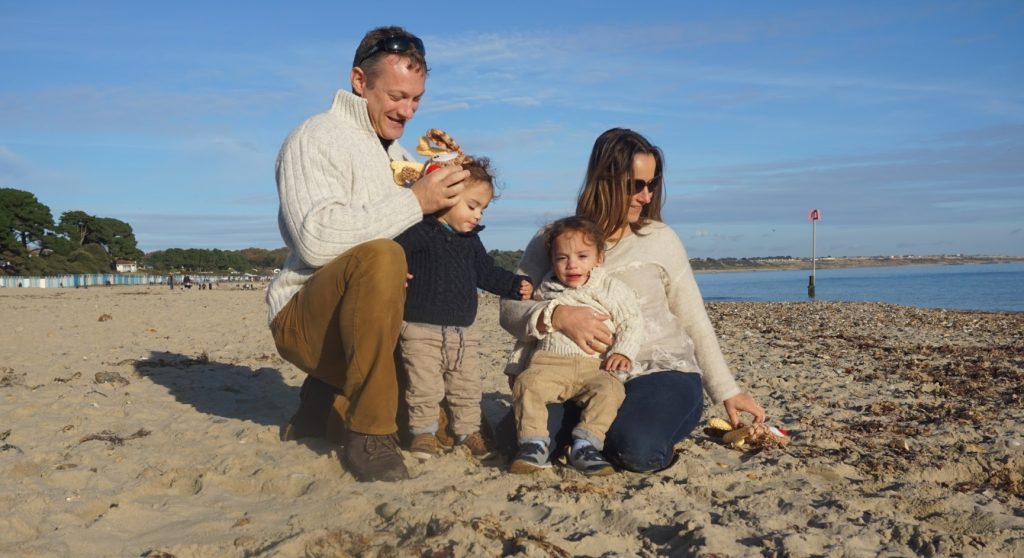 Gordon Jan and family Avon Beach Mudeford Dorset